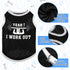 8 Pieces Dog Shirts Pet Printed Clothes with Funny Letters Summer Pet T Shirts Cool Puppy Shirts Breathable Dog Outfit Soft Dog Sweatshirt for Pet...