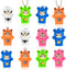 ArtCreativity Face Changing Animal Keychains for Kids - Set of 12 - Cute Keychains with 4 Different Expressions and 5 Designs - Animal Birthday Pa...