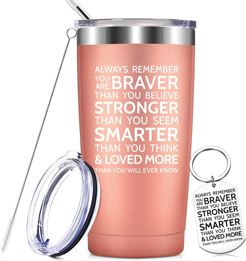 MASGALACC Inspirational Birthday Gift for Women Best Friend - Valentines Day Gifts for Women Sister- Encouragement Motivational 20 Oz Stainless St...