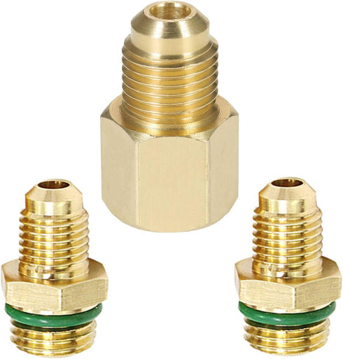 Adjustable R134a Quick Coupler High Low Conversion Adapter Fittings, Refrigerant Tank Adapter Kit for AC Air conditioning Refrigerant R134a HVAC A...