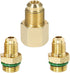 Adjustable R134a Quick Coupler High Low Conversion Adapter Fittings, Refrigerant Tank Adapter Kit for AC Air conditioning Refrigerant R134a HVAC A...