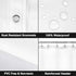 Barossa Design Frosted Shower Curtain Liner with 6 Magnets - Waterproof PEVA Shower Liner for Bath Tub, 72" x 72" Standard Size, PVC Free, Metal G...