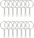KINGFOREST 150-Piece Split Key Ring Kit with Chains & Jump Rings - 1 Inch Silver Nickel Bulk Jewelry Making Supplies for DIY Keychains, Charms, Cr...