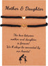 xuzhiyuan 2Pcs Love Heart Braided String Bracelets Cute Sweet Hollow Heart Matching Adjustable Bracelet Pink Black Red String Mother's Day Gifts f...