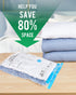 6 Pack Small Vacuum Storage Bags (24"x16"), Reusable Vacuum Sealer Compression Space Saver Bag for Clothes, Mattress, Blanket, Duvets, Pillows, Co...