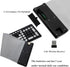 Wireless Silicone Keyboard, Portable Foldable Roll Up Soft Rubber Keyboard, Perfect for PC, Laptop and Travel (Black and Gray)...
