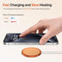 Magnetic Wireless Charger, MagEase 15W Wireless Charger Magnetic Compatible with iPhone 15/14/13/12 Series and AirPods 3/2/Pro-Orange...