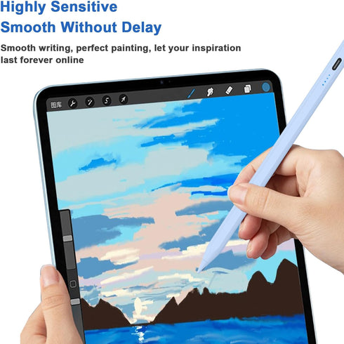 Stylus Pens for Touch Screens Power-Display Tablet Pen POM Tip Magnetic Digital Touch Pen Compatible with iPhone/iPad/iPad Pro/Lenovo/and Other iO...
