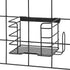 iDesign Jayce Metal Iron Holder, Storage Basket for Modular Grid Wall System, Organizer for Kitchen, Bathroom, Bedroom, Office, Basement, Garage 8...