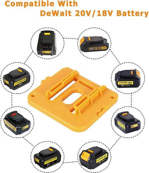 5 Pack Battery Holder for Dewalt 20V Battery,Battery Holder Fit for DCB200 DCB201 DCB202 DCB203 DCB204 with 20 Screws No Battery...