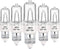 JDE11 75W 120V Halogen Bulb T4 Mini Candelabra Base Warm White 2800K Dimmable JD E11 Bulbs(Pack of 5)...