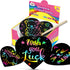 ZMLM Rainbow Scratch Art Party Favors - 160 Mini Heart Scratch Art Note Pads Craft Art Paper for Kids DIY Cards - Black Scratch Art Supplies Birth...