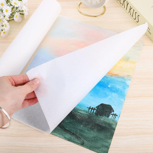 Tracing Paper Roll 12in x 25yd, White Trace Paper Pattern Paper Translucent Tracing Paper for Sewing, Drawing, Sketching, Gift Wrapping...