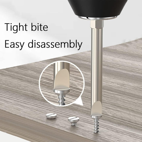 SL2.5 Slotted Screwdriver Bits, 1/4 Inch Hex Shank 2inch Length S2 Power Tool, Magnetic, Flat Head, 10Pcs...