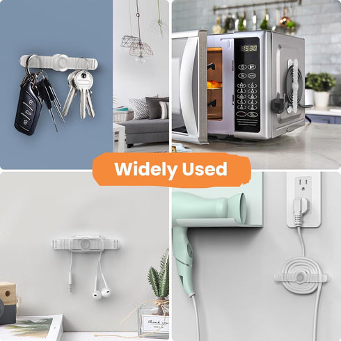 Cord Organize for Kitchen Appliances, NECHEGI 6 Pack Appliance Cold Holder Keeper Wrapper Winder Wire Organizer Stick on Home Mixer, Blender, Toas...