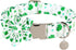 St. Patrick's Day Dog Collar with Flower, Cotton Flower Dog Collar for Small Girl Boy Dog, Durable Metal Buckle Pet Collar with Lucky Shamrock, Gr...