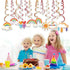 15Ct Rainbow Hanging Swirl Decorations - Sunshine Birthday Party Supplies Fan Decors...