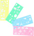 4pcs Plastic Drawing Stencils Set Plastic Ruler Animals Painting Templates Colorful Drawing Scale Template DIY Crafts Set for Art and Craft Projec...