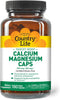 Country Life Target-Mins Calcium Magnesium Caps, 500mg: 250mg, 180 Vegan Capsules, Certified Gluten Free, Certified Vegan...