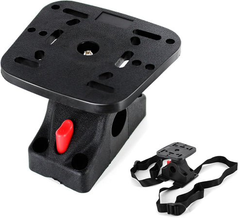 Fish Finder Mount Base with Mount Bracket, Removable Adjustable Boat Fish Finder Electronic Mount, Universal Marine Electronic Fish Finder Mount f...
