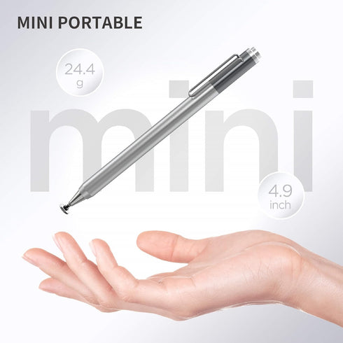 Universal Stylus Pen, Clip Design Disc Tip Capacitive Stylus Pencil for Apple iPad/iPhone/Samsung Galaxy Tab Tablet/Fire HD/MI/Huawei/All Touch Sc...