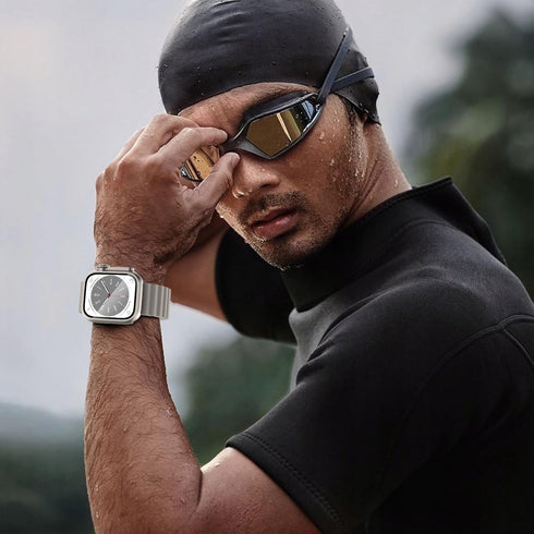 WINGLE 2 in 1 Waterproof Case for Apple Watch Screen Protector 40mm Series 6 5 4 SE?Looks Like Apple Watch Ultra?, 2 Pack iWatch Face Cover + Back...