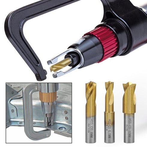 Yakamoz 3Pcs Spot Weld Drill Bit Set CO Cobalt Spot Weld Cutter Titanium Coated Spot Welding Drill Bits Spotweld Removal Tool 1/4-inch, 5/16-inch ...