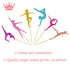 Gymnastics Cupcake Topper Gymnast Themed Cake Food Fruit Dessert Appetizer Picks Girl Birthday Party Supplies Colorful Glitter Decorations Set of ...