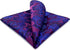 SHLAX&WING Mens Pocket Square Purple Geomitric Handkerchieves Silk Hanky...