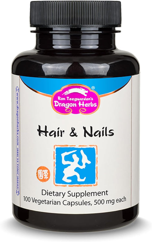 Dragon Herbs Hair and Nails | All Natural Supplement to Support Hair, Nails, Healthy Aging, and Circulation | All Natural Ingredients, Non-GMO (10...