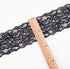 VU100 Black Lace Ribbon, 3.14 Inches Wide Lace Trim Sewing Craft Elastic Embroidery Stitching Process for DIY Bridal Wedding Fabric Decoration Gif...