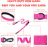 Reflective Nylon Dog Leash - The Heavy Duty Hero Leash with Two Handles for Night Safety Training - for Small Medium Large Breed Pet Dogs (Light B...