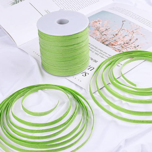 Whaline 229 Yards Christmas Raffia Paper Ribbon Craft Packing Paper Twine for Festival Gifts, DIY Decoration and Weaving, Christmas 1/4 inch Width...