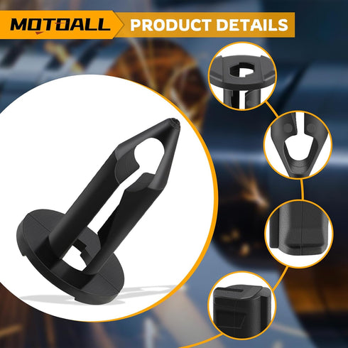 MOTOALL 100 x ATV Fender Clips Push Retainer Fasteners Fit Honda 90653-HC4-900 7661855...