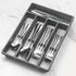 Silverware Organizer with Cutlery Icons?Silverware Tray for Kitchen Drawer?Plastic Flatware Tableware Silverware Drawer Organizer Utensil Organize...