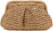 Straw Clutch Purse for Women Cloud Dumpling Pouch Beach Crossbody Shoulder Bag Summer Beach Clutch Woven Handbag...
