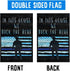 FANDEER in This House We Back The Blue Garden Flags Decorative Outdoor Flags Simple and Light 12 X 18 Inches Double Sided...