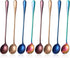8 Pieces Long Handle Tea Spoon Stainless Steel Coffee Mixing Spoons Teaspoon for Mixing, Cocktail Stirring, Coffee, Milkshake, Cold Drink, 7.48 In...