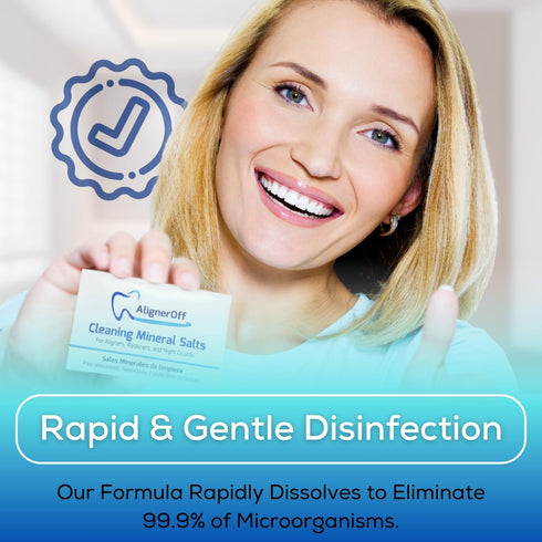 Retainer Cleaning Crystal for Clear Aligners and Retainers| Compatible with Aligners, Invis Align, Nightguards and Dentures| Daily or Weekly Used|...