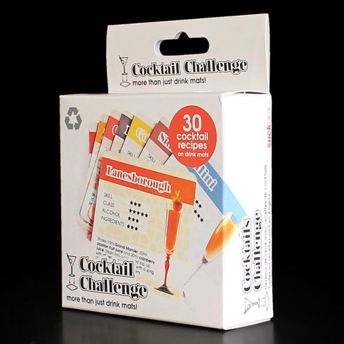 SUCK UK Cocktail Recipe Drink Mats...