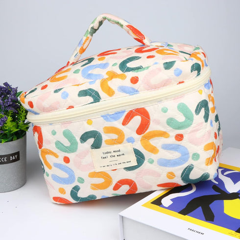 Cosmetic Bags for Women, Cute Floral Makeup Bag, Organizer Storage Make Up Bag, Travel Toiletry Bags, Handbags Purses (UU/Big)...