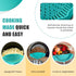 Clip On Kitchen Food Strainer for Spaghetti, Meat, Pasta, & Ground Beef Grease, Colander & Sieve Snaps or Clips Onto Bowls, Pots & Pans Includes S...