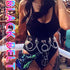 Nicute Punk Leather Chain Belt Black Goth Waist Chain Rave Body Chain Accessories for Women...
