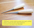 ZLKSKER (Pack of 2) Wooden Handle Leather Drillable Stitching Sewing Awl, Punch Hole Gadget Tool...