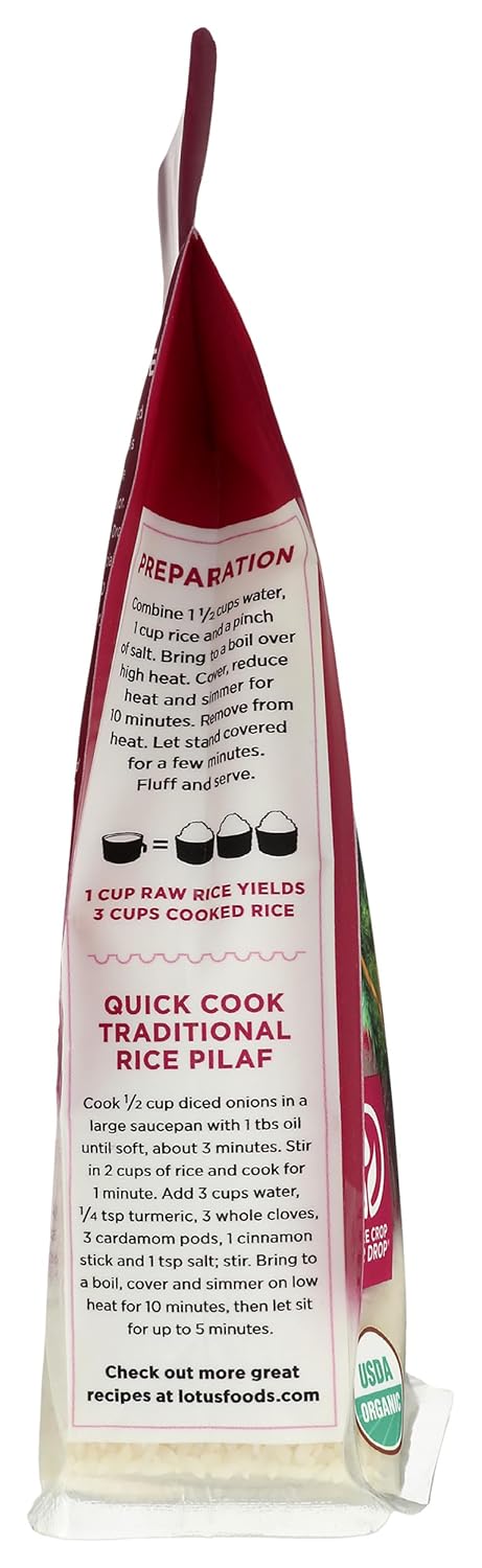 LOTUS FOODS Organic Quick Cook White Rice, 15 OZ...