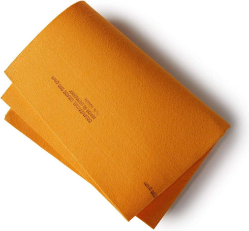 Towel, 260gm, Orange, Synthetic Chamois Cloth for Cars, Kitchen, Carpet, Windows, Body Drying...