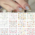 Flowers Nail Art Stickers Spring Blossom Water Transfer Nail Decals Flowers Water Transfer Nail Stickers Yellow Flowers Nail Art Design Decals for...