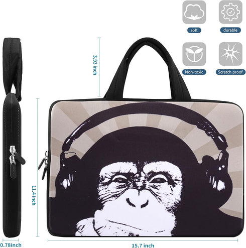 iColor 14 15 15.4 15.6 inch Laptop Handle bag Computer Protect Case Pouch Holder Notebook Sleeve Neoprene Cover Soft Carring Travel Case for Dell ...