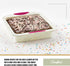 Trudeau 8x8in Confetti Silicone Cake Pan – Reinforced Hybrid of Flexible Silicone and Hard Lining for Shape Stability – Nonstick, BPA Free, Oven S...