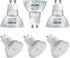 DiCUNO GU10 LED Light Bulbs, 6W 60W Halogen Replacement, Bright Daylight White 5000K, 700LM, Full Glass Cover 120 Degree Beam Angle 120V MR16 GU10...